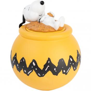 Galletero Snoopy - Galletero de cerámica con diseño de personaje, capacidad para almacenar galletas, tapa hermética, fácil de limpiar y apto para uso alimentario