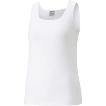 Camiseta Puma Her Slim Tank Top para Mujer en Color Blanco