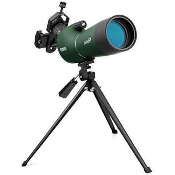 Svbony SV28 Telescopio Terrestre 20-60x60 de Zoom ImpermeableTelescopio Terrestre con Trípode y Adaptador Universal para Smartphone para Observación