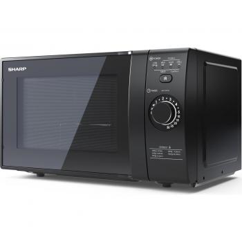 Microondas Sharp YC-GG02EB con Grill, 20 L, 700 W, color negro, 3 niveles de potencia