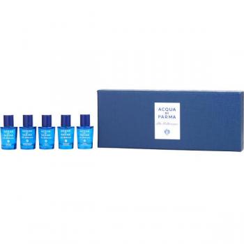 Acqua Di Parma Blu Mediterraneo Miniature Set 5ml Arancia Di Capri Eau De Toilette + 5ml Fico Di Amalfi Eau De Toilette + 5ml Bergamotto Di Calabria Eau De Toilette