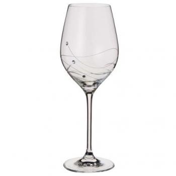 Personalized Engraved Dartington Swarovski Crystal Wine Glasses - Set of 2
