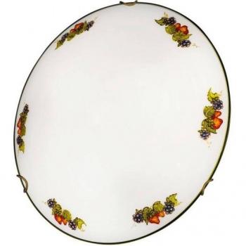 Plafón de techo MOON de latón antiguo, 2 bombillas, diámetro 40 cm, acabado Lifestyle, tipo E27