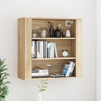 Armario de pared madera contrachapada roble sonoma 80x33x80 cm beige