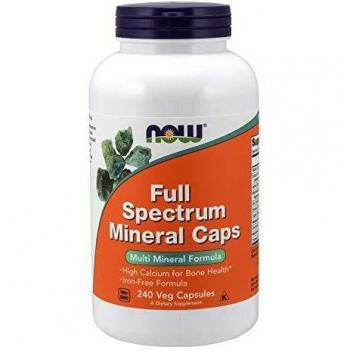 NOW Foods Iron-Free Full Spectrum Mineral Complex - 240 Vegan Capsules