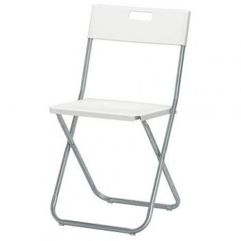 Gunde - Silla Plegable, Color Blanco