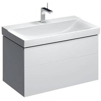 Mueble Bajo Lavabo Geberit Xeno², 88x53x46.2cm, Blanco Alto Brillo, 2 Cajones