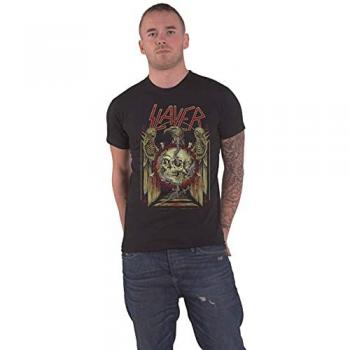 Slayer Eagle & Serpent Black T-Shirt - Size S - 100% Cotton Jersey