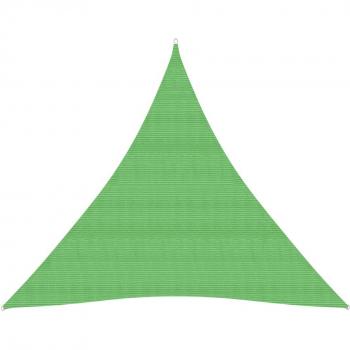 Toldo de vela HDPE verde claro 160 g/m² 4x4x4 m