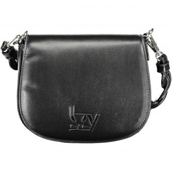 Byblos Elegant Contrasting Detail Black Handbag, Shoulder Bags, female, Black, Size: ONE SIZE