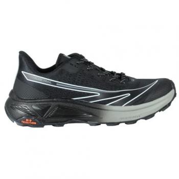 Zapatillas Hi-Tec Flash Trail Running Hombre, color negro y gris, talla 43, máxima comodidad, transpirables, duraderas, soporte excepcional, tracción superior y versátiles
