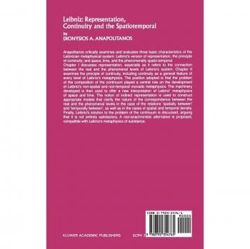 Leibniz: Representation, Continuity and the Spatiotemporal (Science and Philosophy Series)