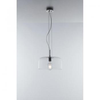 Lámpara colgante de vidrio transparente E27 1 bombilla 150cm