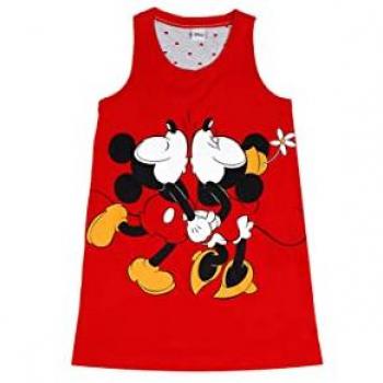 Camisola Roja Disney Tirantes Mickey y Minnie Love para Niña