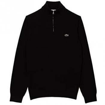 Suéter Lacoste de Medio Cierre Negro Clásico para Hombre Talla L