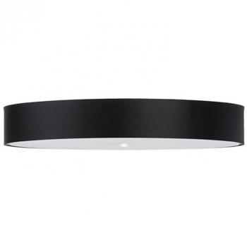 Aplique para Techo Skala 90 Negro E27 Vidrio Acero Tela Iluminación Interior LED 6 Bombillas 20cm