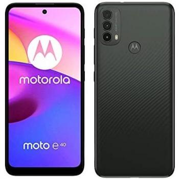 Motorola Moto E40 64GB Carbon Gray, 4GB RAM, 6.5 HD+ MAX Vision Display, Triple Camera 48MP, Octa-Core Processor, Dual SIM Unlocked Smartphone