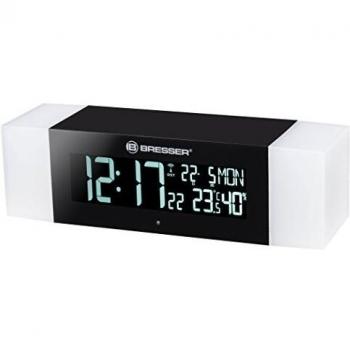 Bresser Radio Despertador con Luz y Bluetooth Negro