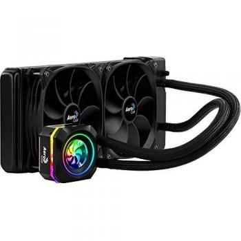 Aerocool L240, refrigeración líquida Halo LED RGB, TDP 400, 2 ventiladores 12cm