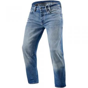 REV'IT! Vaqueros de Moto Salt TF Azul Medio Desgastado