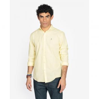 Camisa Harper Florida amarilla manga larga para hombre