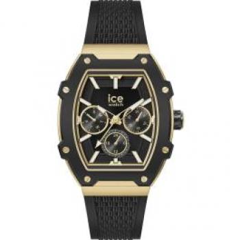 Reloj de Mujer ICE Boliday Negro Oro - Correa de Silicona - Multifuncional - 022865