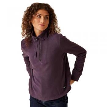 Regatta Women's Juliette Lightweight Half Zip Fleece Jacket, Deep Plum, Size 8