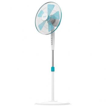 Cecotec EnergySilence 520 Power Ventilador de Pie, 50W, Cinco Aspas de 40 cm de Diámetro, Cuatro Velocidades, Oscilante, Blanco