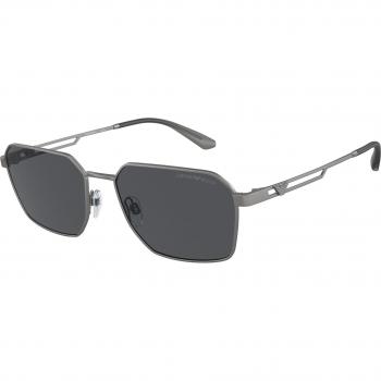 Emporio Armani EA2140 Col. 300387 Men's Sunglasses Gunmetal Square Asian Fit Size 57