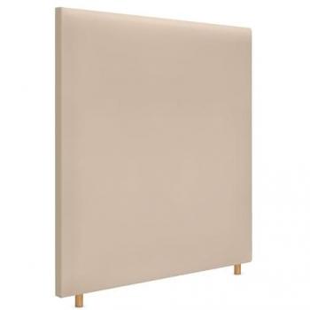 Cabecero Tapizado de Polipiel Liso Hasta el Suelo 110x120cm para Cama de 105 cm - Beige