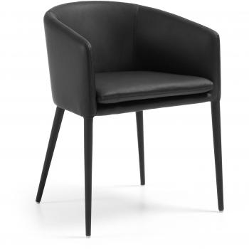 Kavehome Silla con brazos Harlan, negro