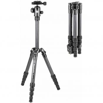 Manfrotto MKELES5CF-BH - Trípode element traveller pequeño con rótula de bola, fibra de carbono