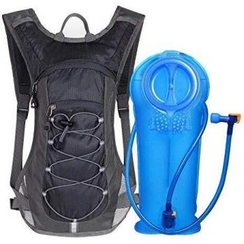 Unigear Mochila Hidratación Mochila Tactica Running Trail con 2L Deposito De Agua Desmontable Bolsa De Agua Múltiples Almacenamiento Compartimiento para Senderismo Ciclismo Camping Bicicleta