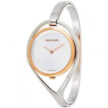 Calvin Klein Reloj Analogico para Mujer de Cuarzo con Correa en Acero Inoxidable K6L2MB16
