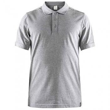 Craft Piqué Casual Short Sleeve Polo Heather Grey XL Male