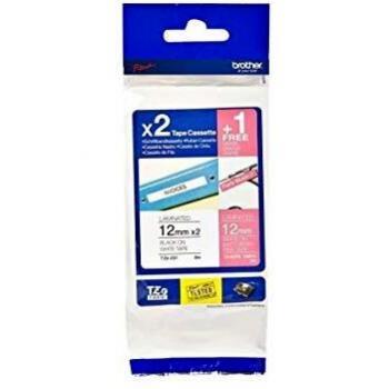 Brother TZE32M3 - Cinta, color negro, rosa y blanco