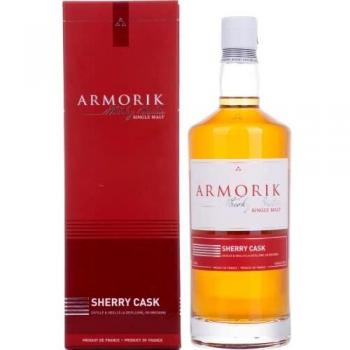 Whisky Armorik Sherry Cask Malt Breton 46% Vol. 0,7l en caja regalo