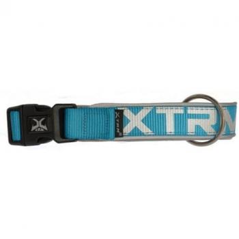 Collar Nayeco X-TRM Neón Flash Azul para Perros, Nylon, 15mm x 28-35cm