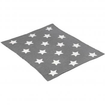 Cambrass Star - Manta de algodón, 80 x 100 cm, color gris