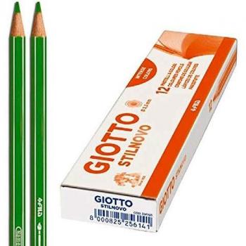 Lápiz De Color Giotto Stilnovo Verde Caja 12 Uds.