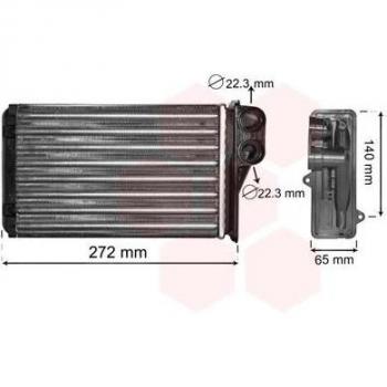 Radiador de calefacción VAN WEZEL 40006292, tipo de producto: radiador, características: diseño compacto, eficiencia energética, fácil instalación, compatible con sistemas de calefacción central