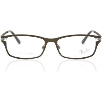 Ray-Ban RX8727D Unisex Squadrata Eyeglasses Brown Frame, Size 54, Asian Fit, Blue Light Block Available