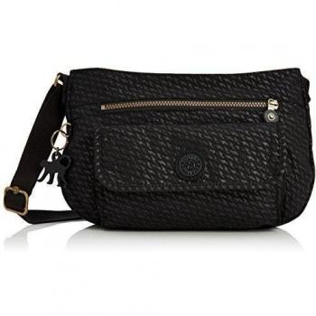 Kipling SYRO BP - Bolso de hombro de material sintético para mujer, color negro