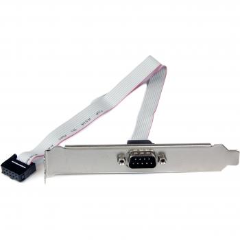 StarTech.com Adaptador de 40cm de Header Bracket Serie DB9 RS232 a IDC 10 Pines para Placa Base Cabezal Serial