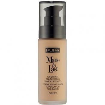 Pupa Made To Last Foundation 050 Sand - Long-Lasting, Medium-High Coverage, SPF 10, 30ml