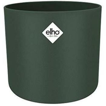 Elho B.for Soft Round Macetero, 1.6 litros, Verde, 13,8X13,8X12,5 cm