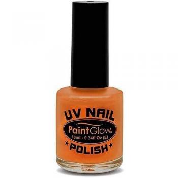 Smiffy's 46027, UV Esmalte de Uñas, Color Naranja, 12 ml
