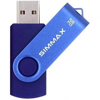 SIMMAX Memoria Flash USB 32GB Pen Drive USB 2.0 Giratoria Flash Drive Thumb Drive
