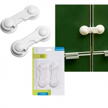 ORYX 5520005 Pestillo de Seguridad para Bebé, Pack de 2 Piezas