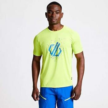 Dare2b Righteous II-Camiseta para Deporte Activo, Tejido Ligero De Secado Rápido Y con Detalles Estampados Reflectantes T-Shirts/Polos/Vests, Hombre, Lime Punch, XL
